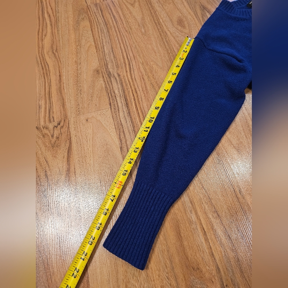 Banana Republic Blue 100% Cotton Knit Sweater - Picture 7 of 8